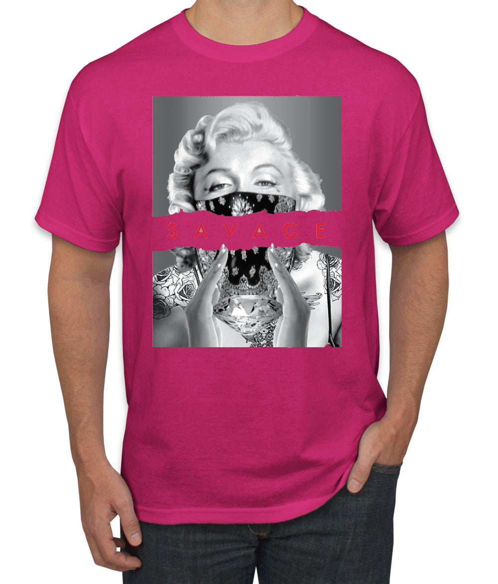 Marilyn Savage Bandana Famous People Pop Culture Men's T-Shirt