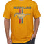 Ford Mustang Classic Pony USA Logo Emblem Cars and Trucks Front and Back Cars and Trucks Men's T-Shirt