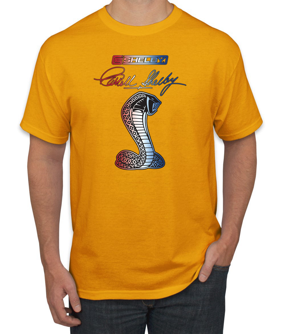 Ford Shelby Patriotic Signature Cobra Cars and Trucks Men's T-Shirt