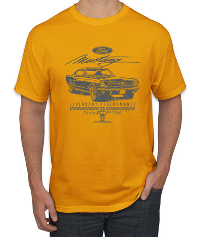 Ford Mustang Shirt Legendary Performance Est 1964 Retro Vintage Ford Mustang Cars and Trucks Men's T-Shirt