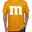 Letter M Graphic Novelty Funny Costume Halloween Men's T-Shirt