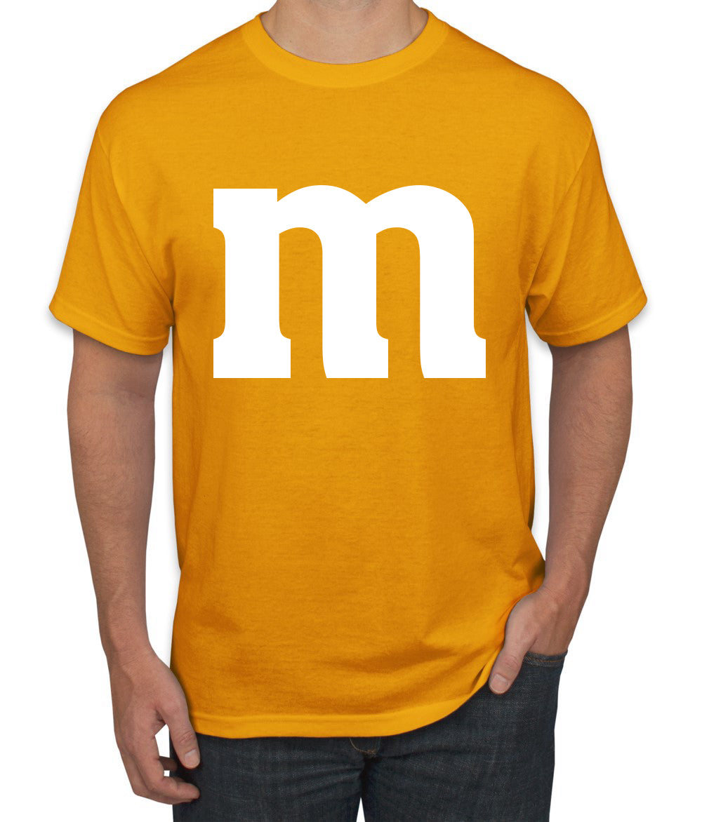 Letter M Graphic Novelty Funny Costume Halloween Men's T-Shirt