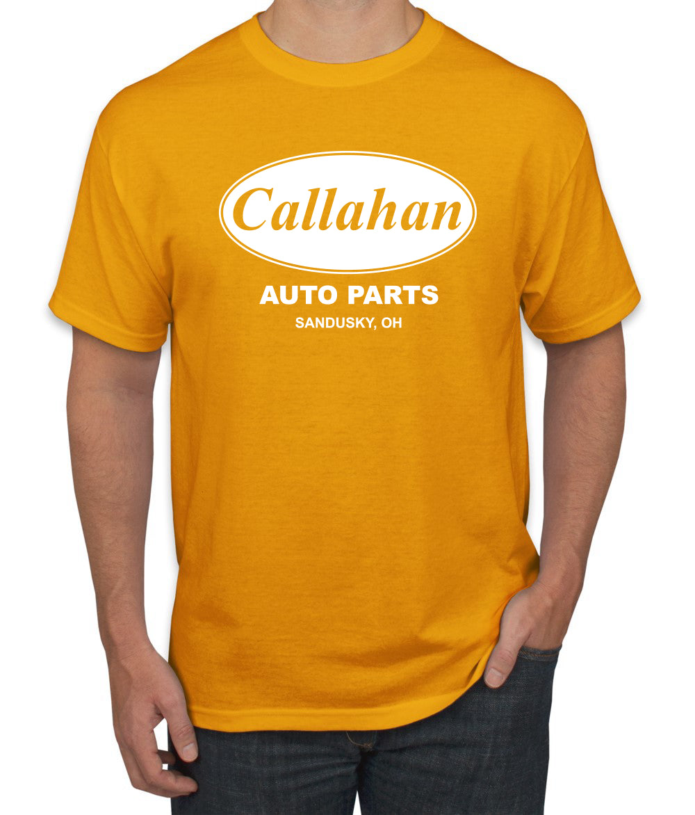 Callahan Auto Parts Sandusky Ohio Retro 90s Funny Tommy Boy Humor Men's T-Shirt