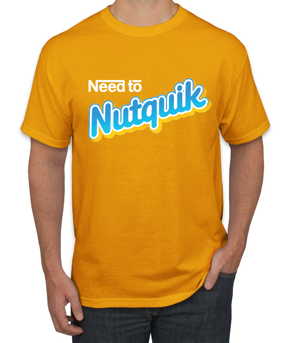 Nutquik Parody Funny  Humor Men's T-Shirt