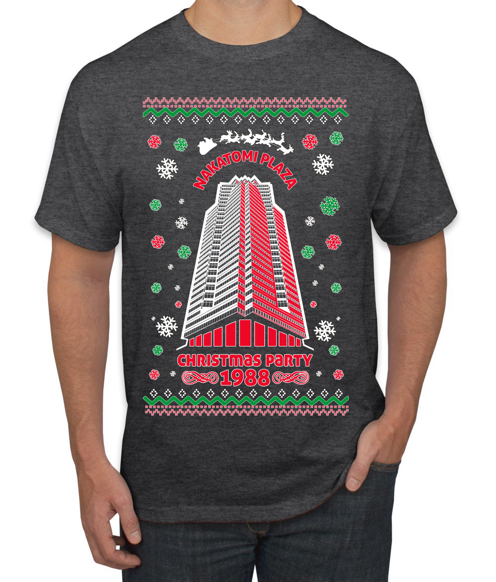 Nakatomi Plaza Christmas Party 1988 Ugly Christmas Men's T-Shirt