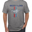 Ford Mustang Classic Pony USA Logo Emblem Cars and Trucks Front and Back Cars and Trucks Men's T-Shirt