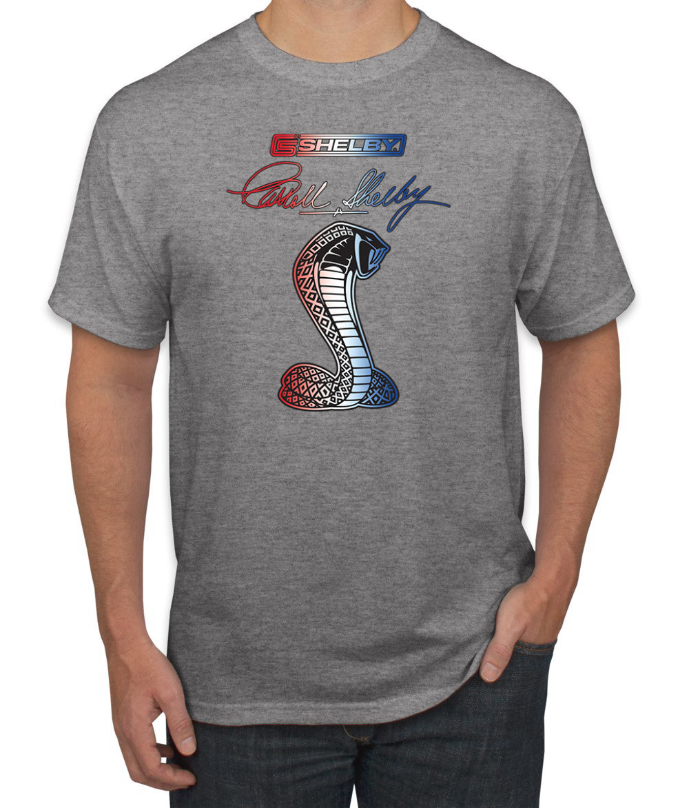 Ford Shelby Patriotic Signature Cobra Cars and Trucks Men's T-Shirt