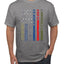 No One Fights Alone, Dispatcher EMS Corrections, Police Fire Military Unity T-Shirt American Flag Tee First Responders Men's T-Shirt