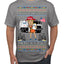 Donald Trump Merry Christmas Merica's Full Garbage Truck Ugly Christmas Sweater Men's T-Shirt