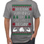 Let the Airing of Grievances Begin Funny TV Sitcom Festivus Ugly Christmas Sweater Men's T-Shirt