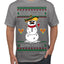Feliz Navidad Juana Party Funny Spanish Drinking Cerveza Ugly Christmas Sweater Men's T-Shirt