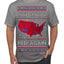 Make America Red Again USA Map Trump 2024 MAGA Ugly Christmas Sweater Men's T-Shirt
