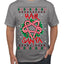 Hail Santa Funny Satanic Candy Devil Heavy Metal Satan Ugly Christmas Sweater Men's T-Shirt
