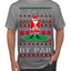 Best Christmas By Par Funny Santa Golfing Pun Sports Golf Ugly Christmas Sweater Men's T-Shirt