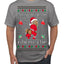 Merry Chrithmith Kith My Ath, Funny Butt Dancing, Viral Kiss My Ass Boxing Fight Meme, Men Women Ugly Christmas Sweater Men's T-Shirt