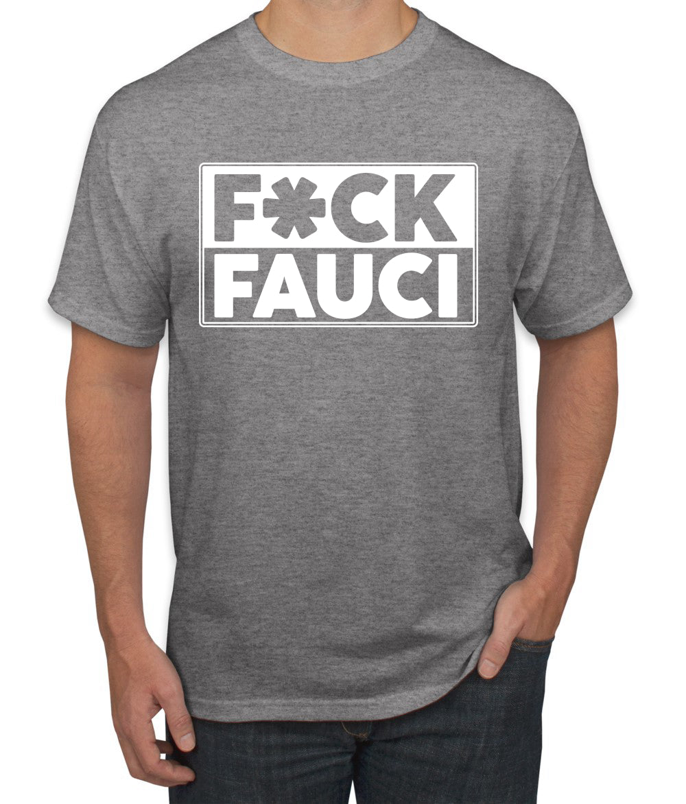 Fuck Fauci Men’s Funny Political Graphic T-Shirt Political Men's T-Shirt