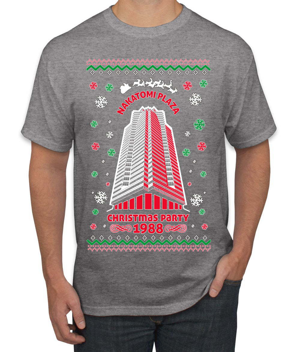 Nakatomi Plaza Christmas Party 1988 Ugly Christmas Men's T-Shirt