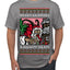 Merry Krampus Naughty Brats | Funny Ugly Christmas Sweater Men's T-Shirt