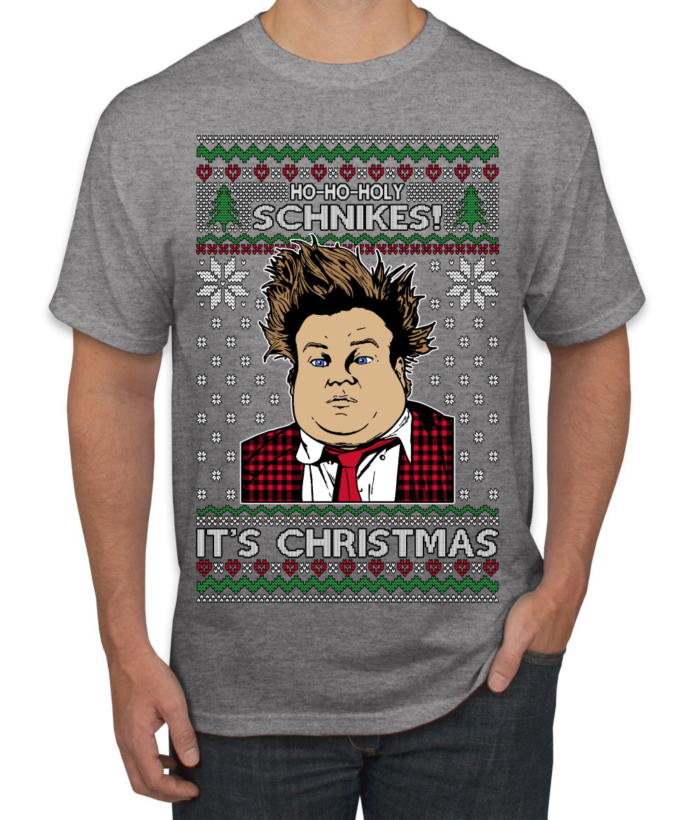 Ho Ho Holy Schnikes Funny 90s Classic Tommy Boy Movie Ugly Christmas Sweater Men's T-Shirt