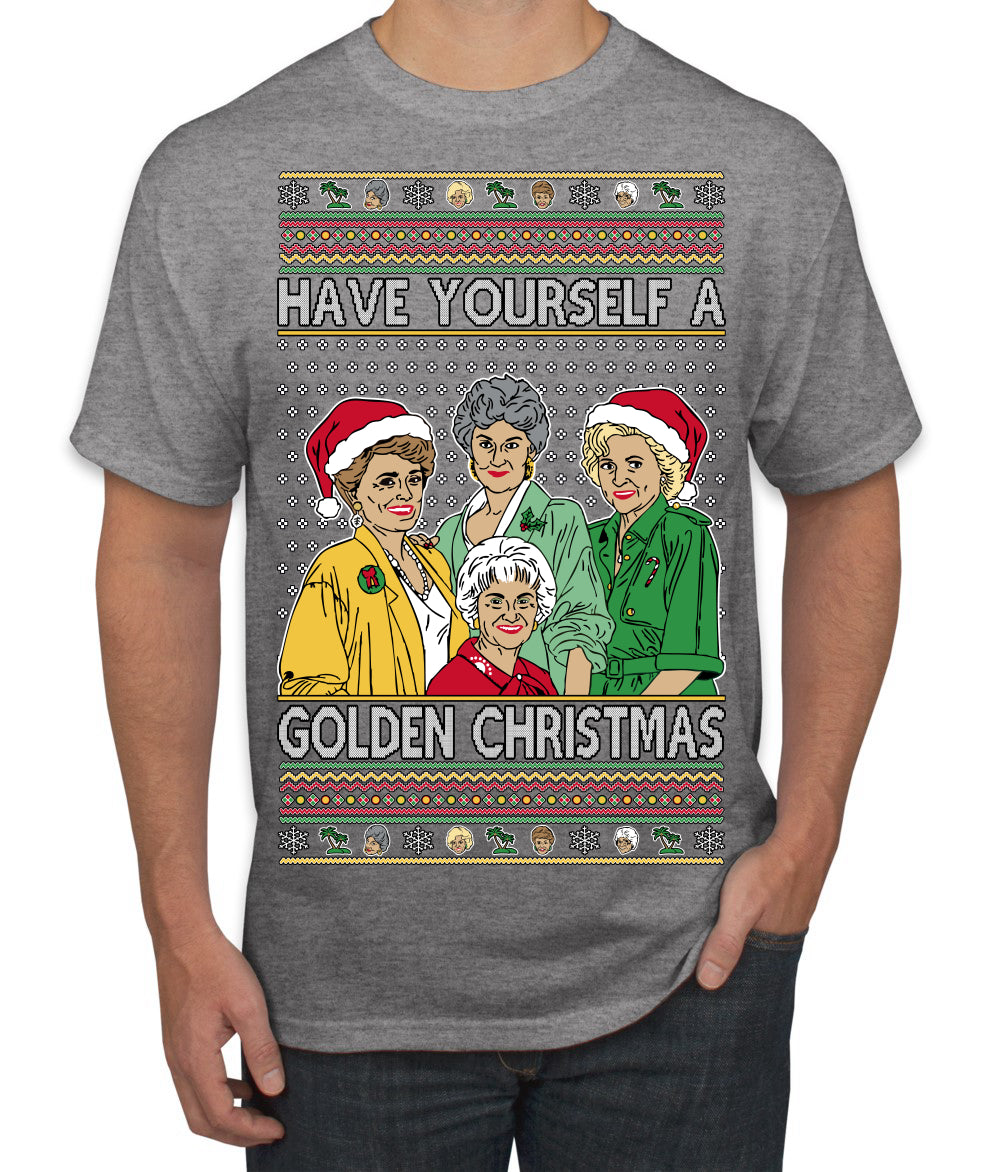 Have Yourself a Golden Christmas Classic TV Show Ugly Christmas Sweater Men's T-Shirt