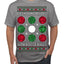 Deck the Halls with Bocce Balls, Funny Classic Italy Italian Sports Ugly Christmas Sweater Men's T-Shirt