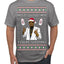 He Sees You When You're Sleeping, Funny Santa P Diddy Diddler Funny Party Viral Music Baby Oil Meme Ugly Christmas Sweater Men's T-Shirt