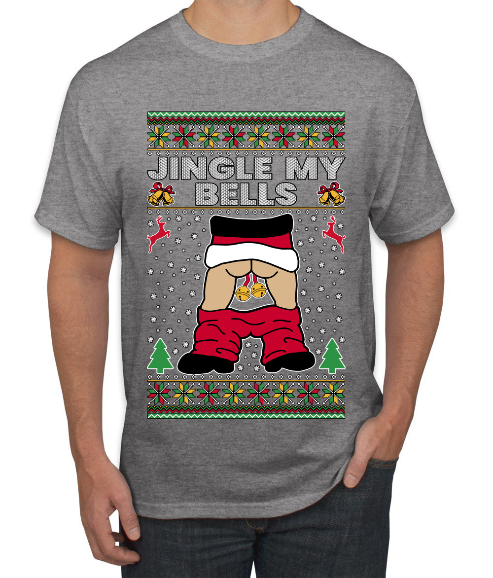 Jingle My Bells, Ugly Christmas Sweater Men's T-Shirt