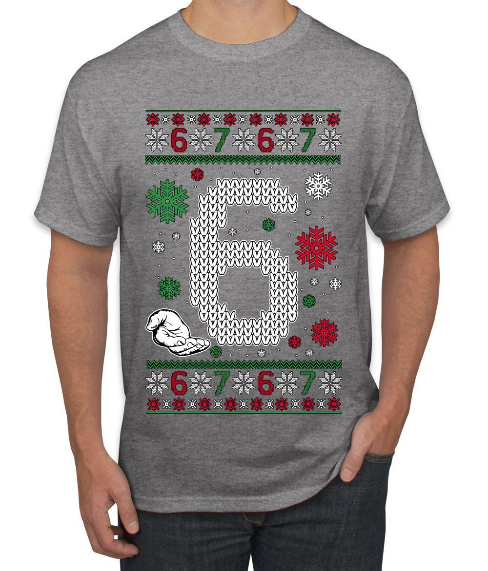 Christmas 6 Meme, Ugly Christmas Sweater Unisex Men's T-Shirt