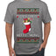 Hefty And Hung Christmas Sweater, Funny  Ugly Christmas Sweater Men's T-Shirt