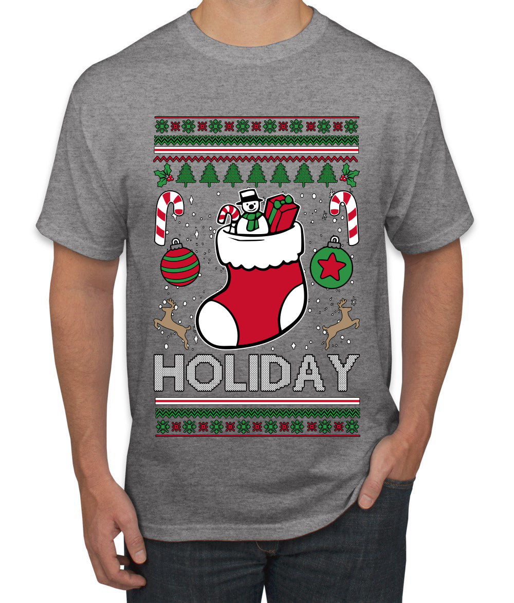 Holiday, Ugly Christmas Sweater Unisex Men's T-Shirt