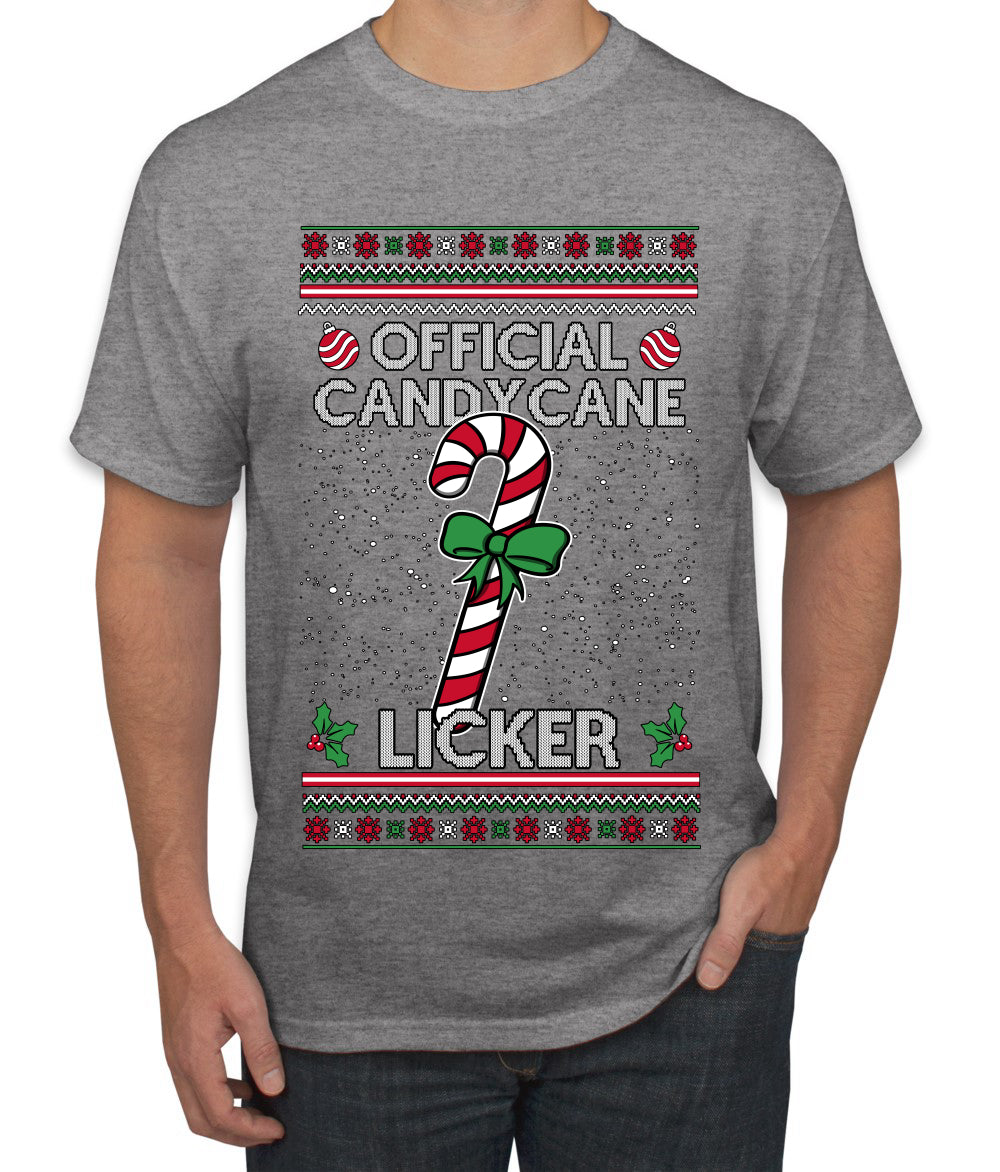 Official Candy Cane Licker, Ugly Christmas Sweater Unisex Unisex Men's T-Shirt