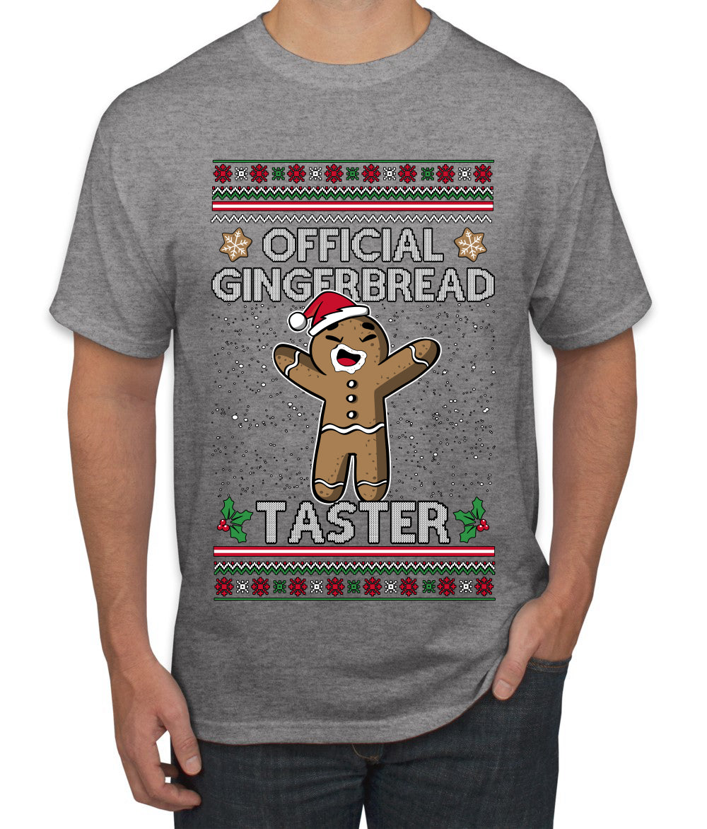 Official Gingerbread Taster, Ugly Christmas Sweater Unisex Unisex Men's T-Shirt