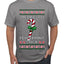 She Likes My Peppermint Stick, Ugly Christmas Sweater Unisex Men's T-Shirt