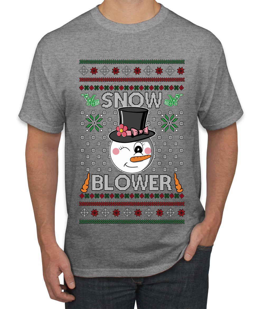 Snow Blower, Ugly Christmas Sweater Unisex Men's T-Shirt