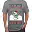 Snowman, Ugly Christmas Sweater Unisex Men's T-Shirt