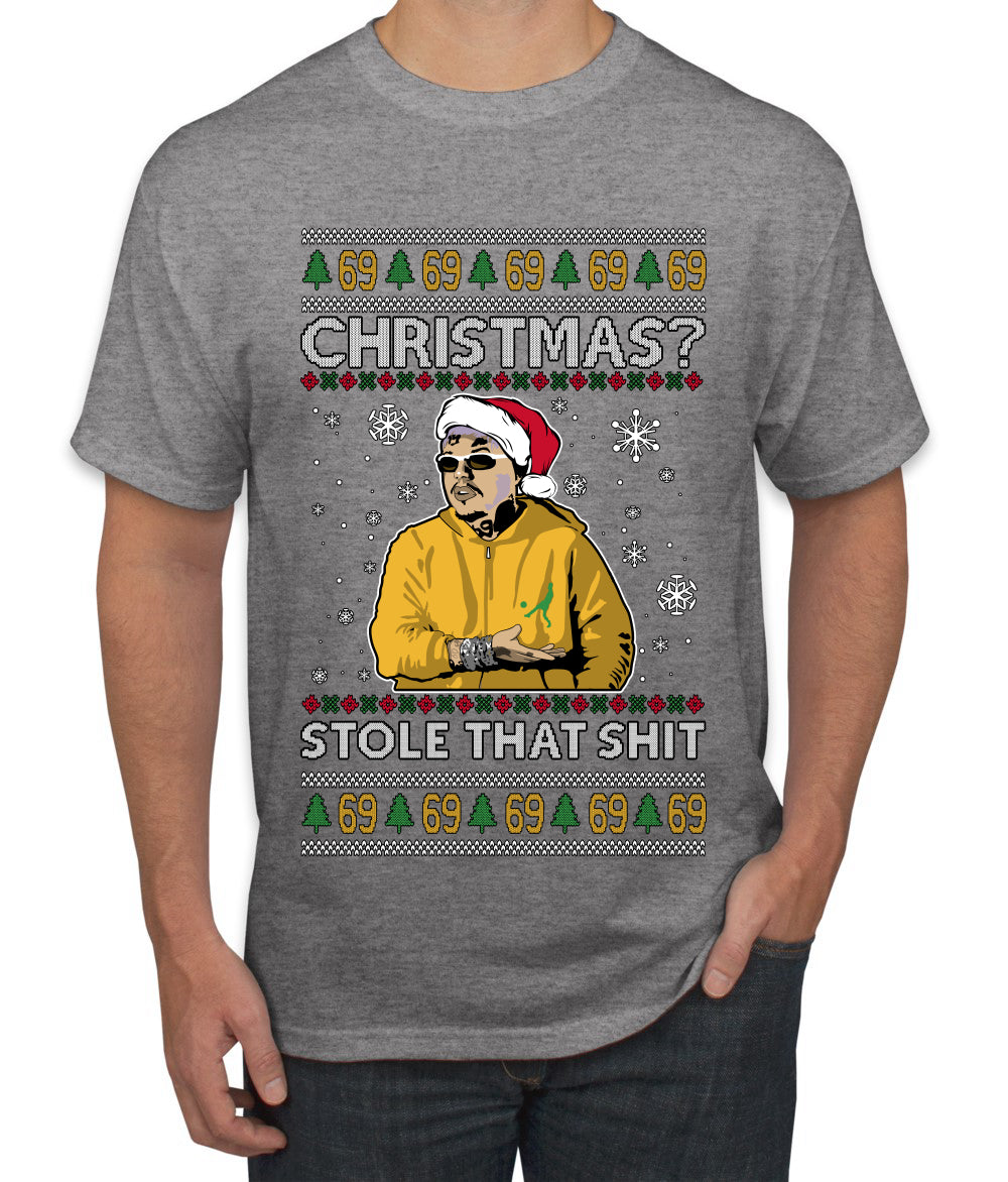Christmas? Stole That 69 Meme, Ugly Christmas Sweater Unisex Men's T-Shirt