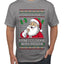 I'm Into Fitness Cookie In My Mouth Santa, Ugly Christmas Sweater Unisex Men's T-Shirt