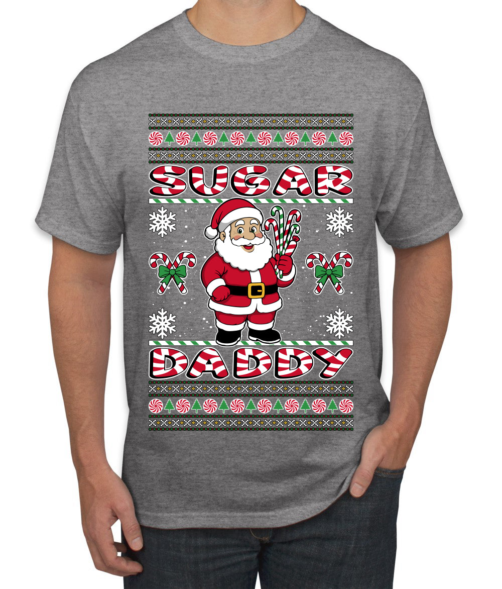 Sugar Daddy Santa, Ugly Christmas Sweater Unisex Men's T-Shirt