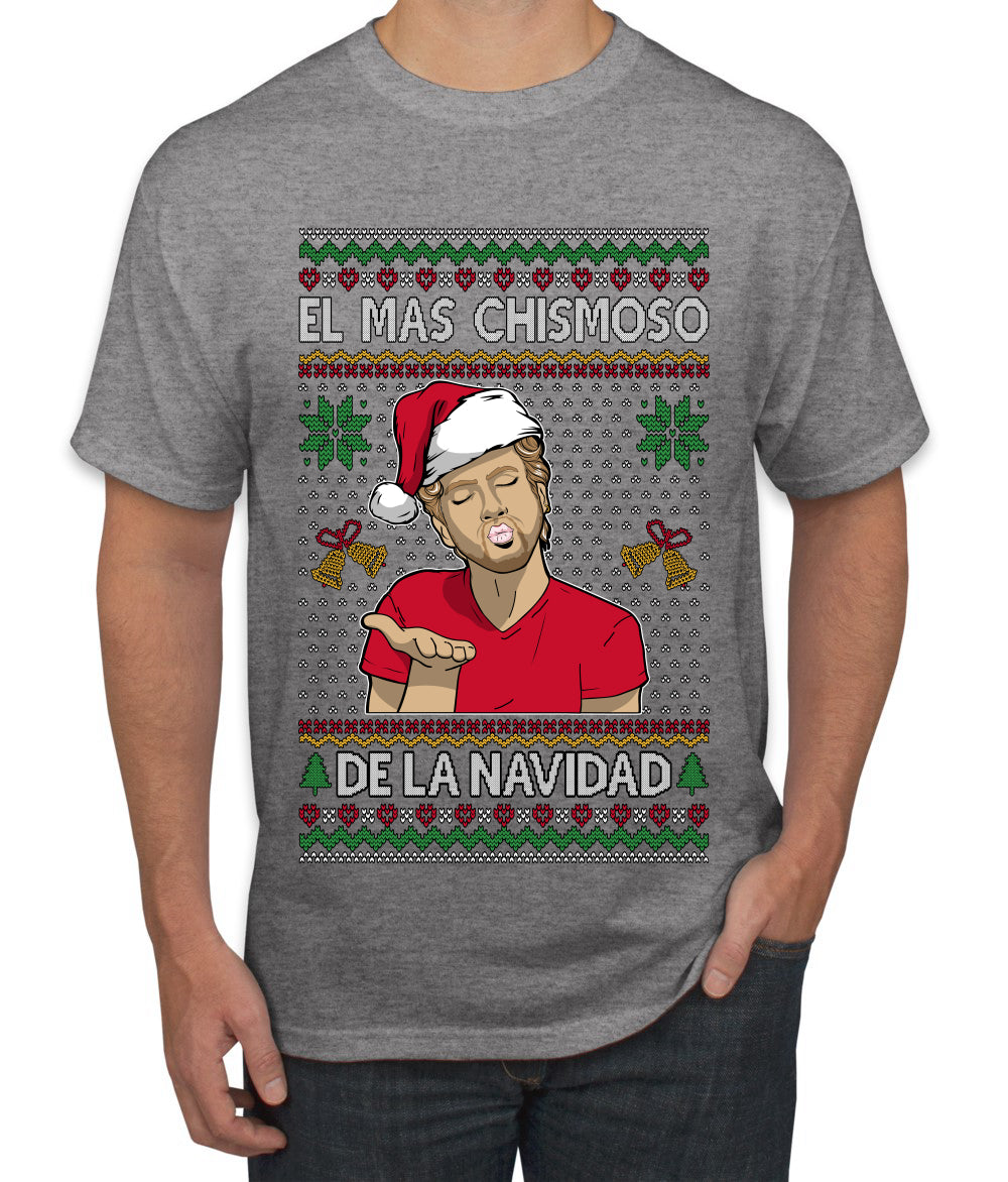El Mas Chismoso De La Navidad, Ugly Christmas Sweater Unisex Men's T-Shirt