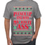 Pucker Up And Kiss My Jolly Ass, Ugly Christmas Sweater Unisex Men's T-Shirt