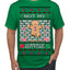 Not My Gumdrop Buttons Funny Classic Movie Quote Ugly Christmas Sweater Men's T-Shirt