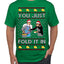 You Just Fold It In Funny Enchilada Moira David TV Sitcom Ugly Christmas Sweater Men's T-Shirt