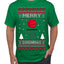 Merry Swishmas Basketball Sports Ugly Christmas Sweater Men's T-Shirt