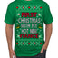 First Christmas With My Hot New Fiance Classic Newlywed Ugly Christmas Sweater Men's T-Shirt