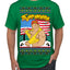 Trumpamania Funny Hogan 80s USA Wrestling Sports Parody Ugly Christmas Sweater Men's T-Shirt