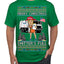 Donald Trump Merry Christmas Shitter's Full Cousin Eddie Ugly Christmas Sweater Men's T-Shirt