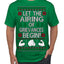 Let the Airing of Grievances Begin Funny TV Sitcom Festivus Ugly Christmas Sweater Men's T-Shirt