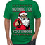 Nothing For You Whore Funny Vulgar Santa Claus Ugly Christmas Sweater Men's T-Shirt