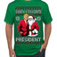 Santa's Favorite President Red Suit Trump Ugly Christmas Sweater Men's T-Shirt