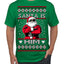 Santa Is Him Funny Gen Z Viral Meme Shades Slang Ugly Christmas Sweater Men's T-Shirt